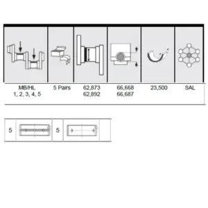 MAIN BEARING SET 5 PAIRS FULL GROOVE - Image 3
