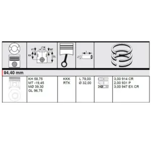 PISTON  4 CYL - Image 3
