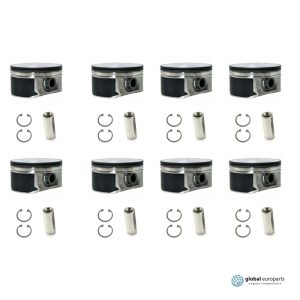 PISTONS & RINGS 8 CYLINDER SET