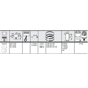 PISTONS & RINGS 4 CYL SET - Image 3