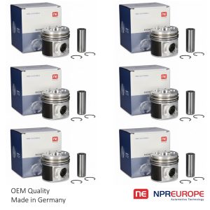 PISTON & RINGS 6 CYLINDER SET - Image 1