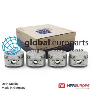 PISTONS & RINGS 4 CYLINDER SET