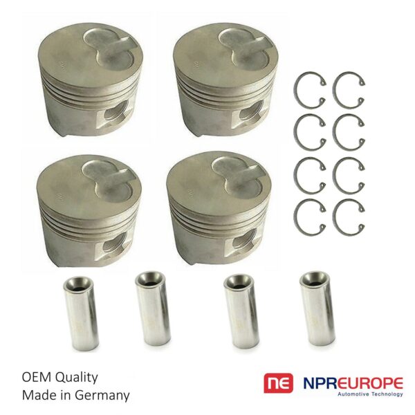 143950000 Pistons For TOYOTA Land Cruiser Cressida Hilux Dyna 2L Engine 92MM Set of 4