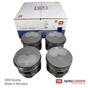 PISTONS AND RINGS 4 CYLINDER SET