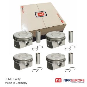 PISTON AND RINGS 4 CYLINDER SET - Image 1