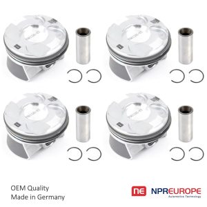 PISTON & RINGS 4 CYLINDER SET